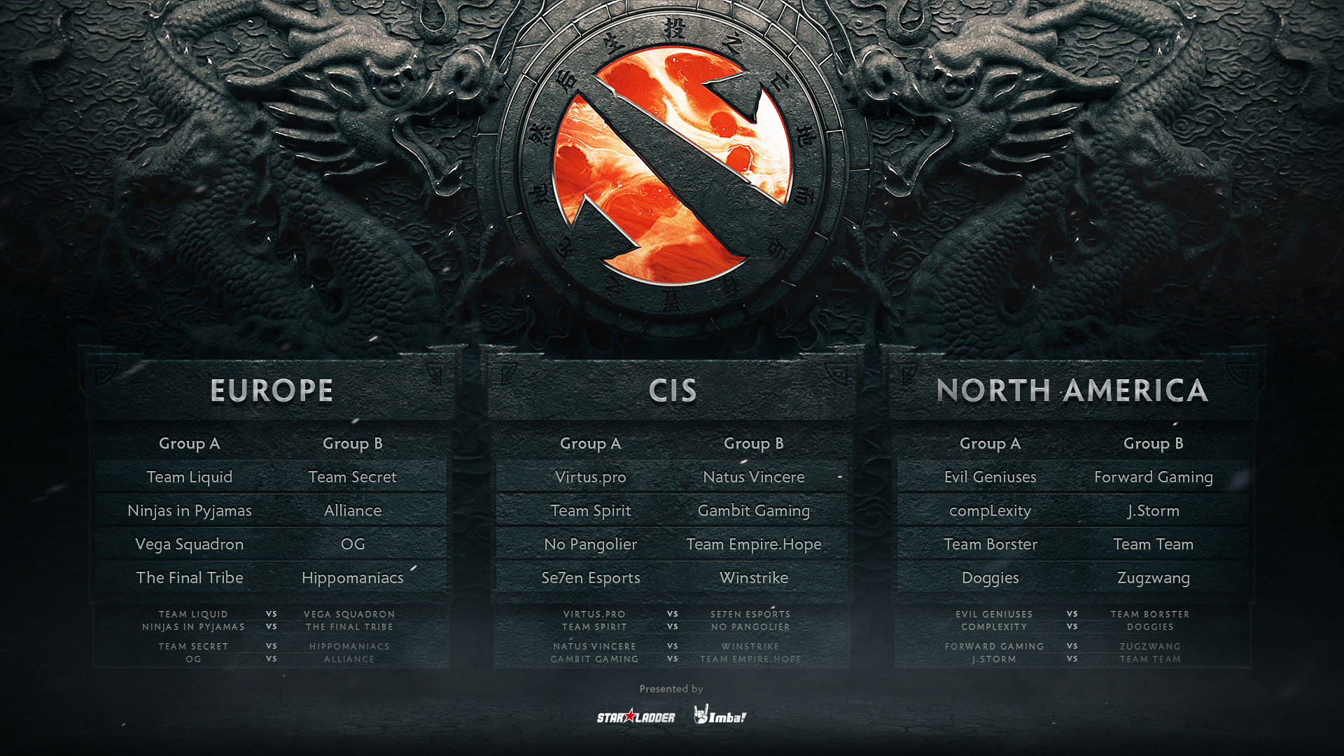 The Chongqing Major Teams Seeding For The Main Qualifiers