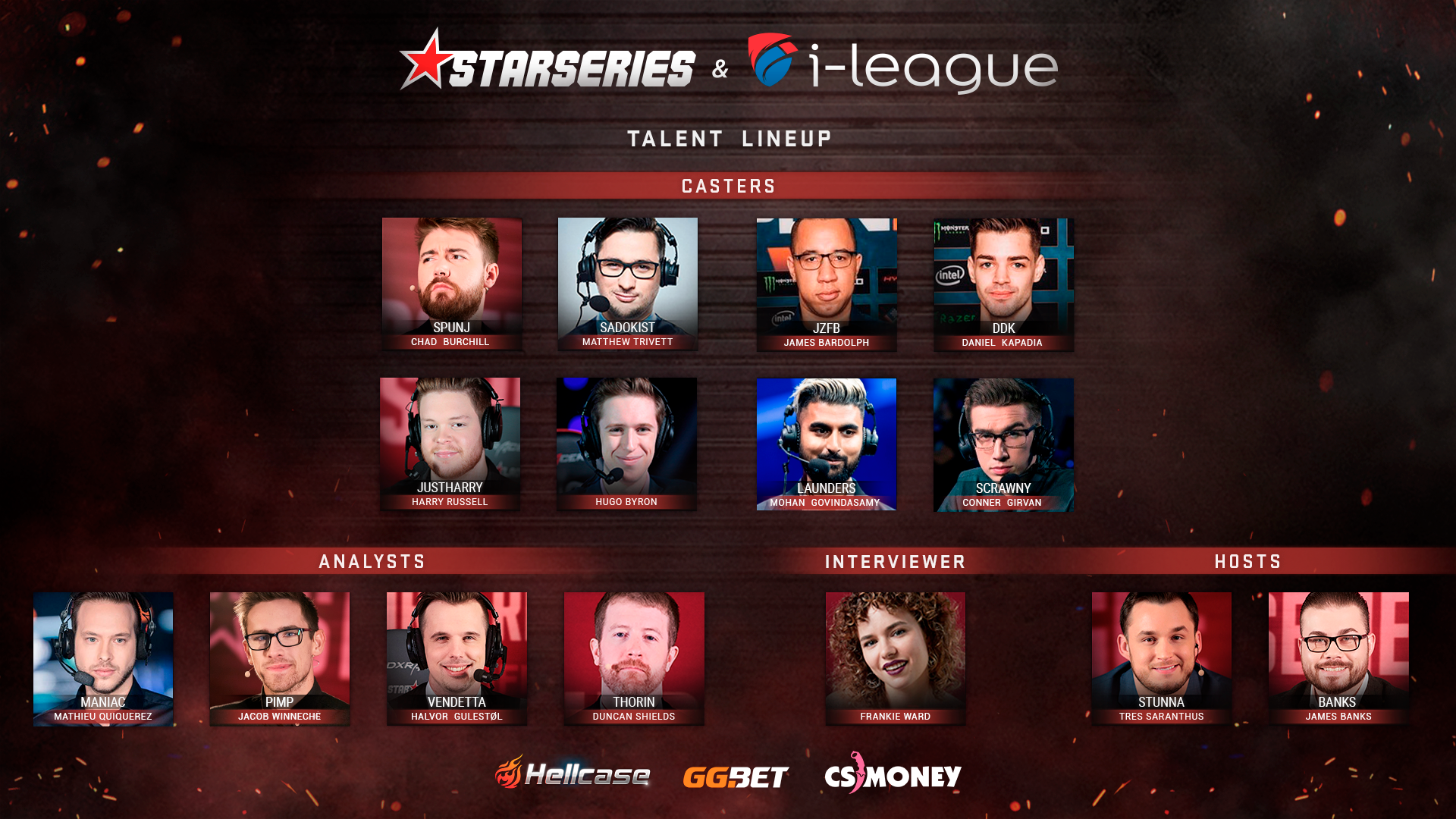 StarSeries i-League CS:GO Season 7: Talent lineup
