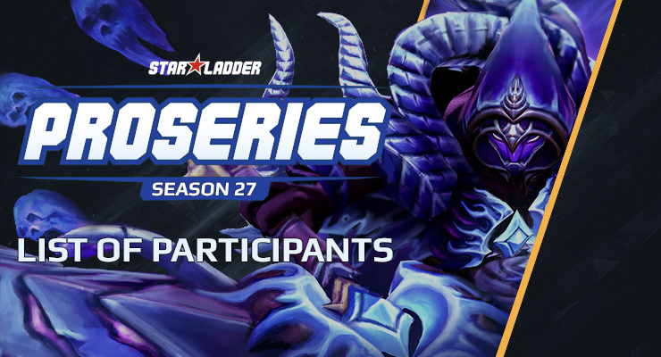 Participants' list of the 27th season within the Pro League