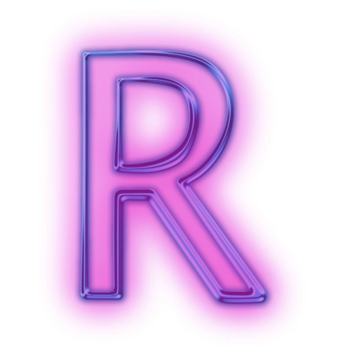 Фотошоп прозрачные буквы. Неоновые буквы. Буква r без фона. Неоновая буква r. Буква я фиолетовая.