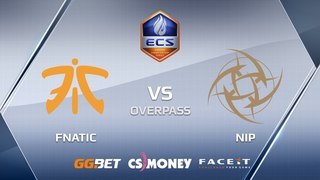 NiP vs fnatic | Overpass | ECS Season 6